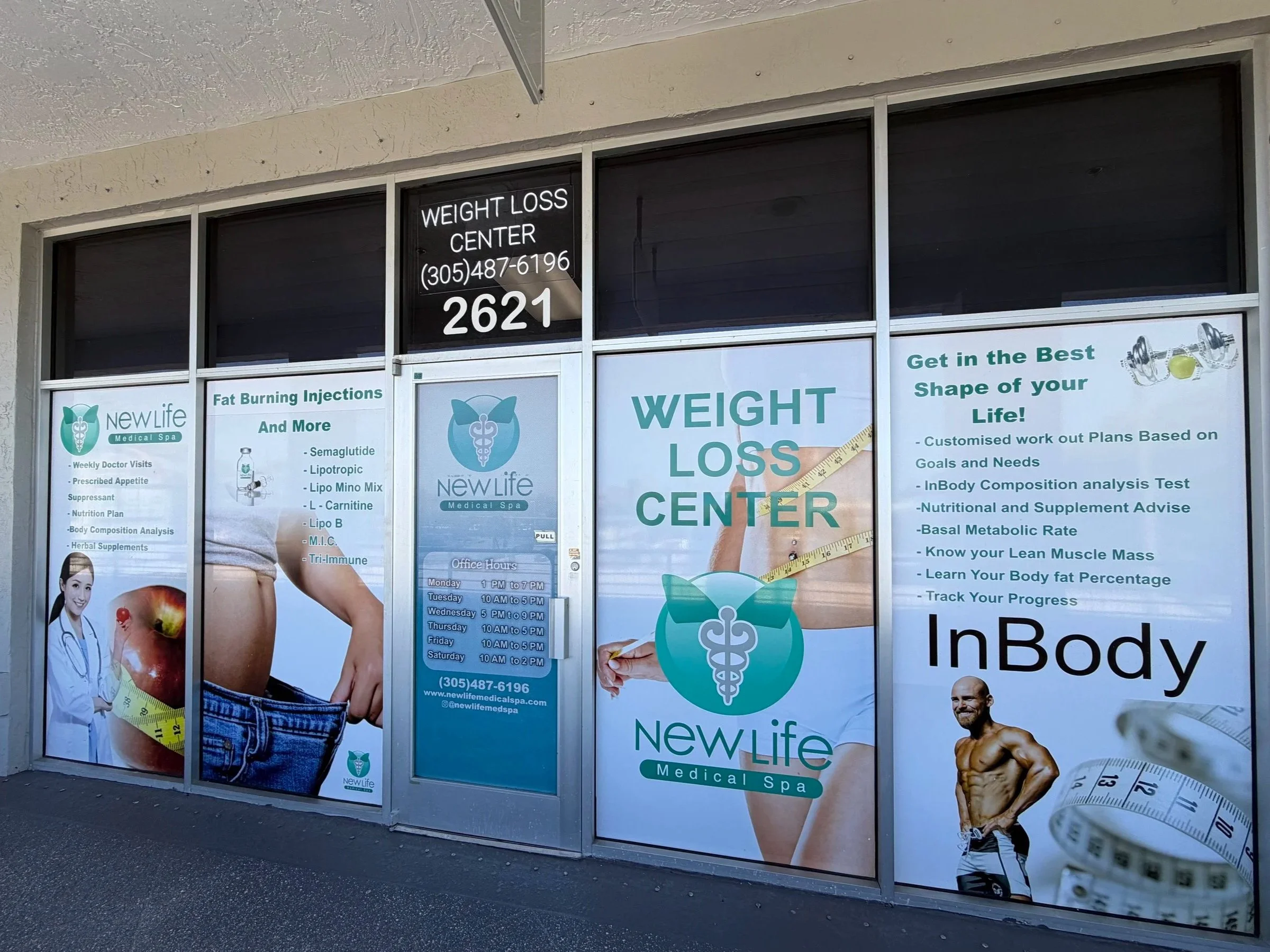 New Life Medical Spa storefront in Miami